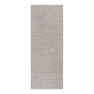Béžový ručně tkaný běhoun s příměsí vlny 80x200 cm Pradesh Linen White – Elle Decoration