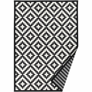 Černobílý vzorovaný oboustranný koberec Narma Viki, 70 x 140 cm